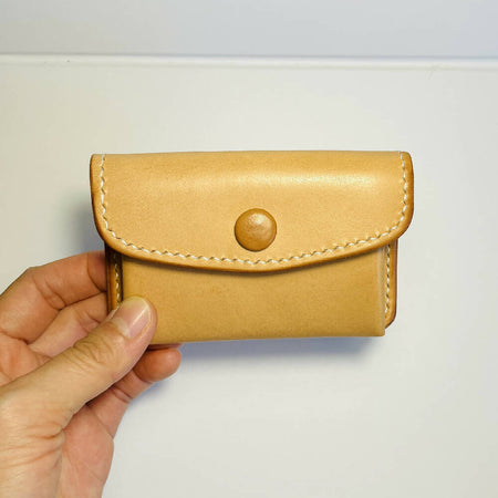 Coins & Cards Pouch| Vegetable Tanned Leather| Italian Leather| Gift | Handmade Gift
