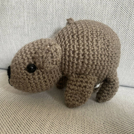 Wombat - crocheted toy