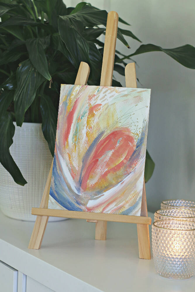 'Morning Wake Up' | Original abstract acrylic art | A5 size