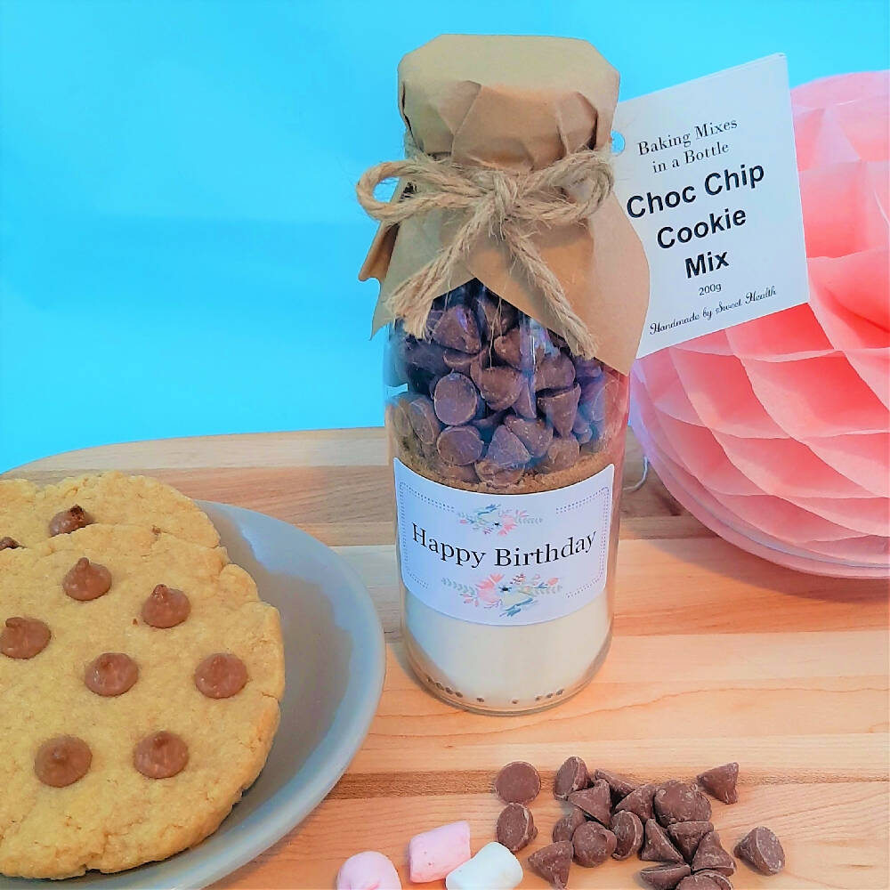 Happy Birthday Floral Choc Chip Cookie Mix