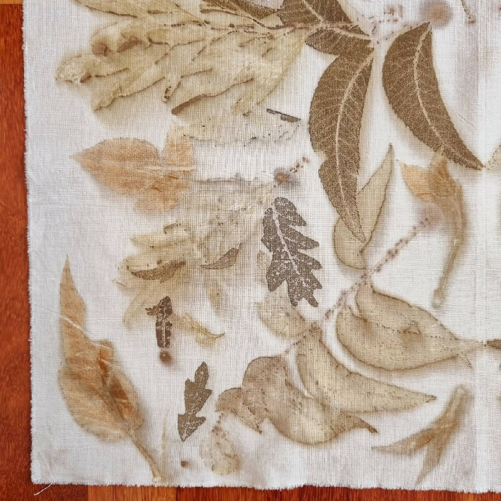 Wall Art - Fibre Art - Wall Hanging - Plant-Dyed Fabric Panel #2