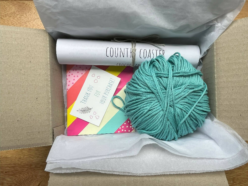 Crochet Kit - Country Coaster