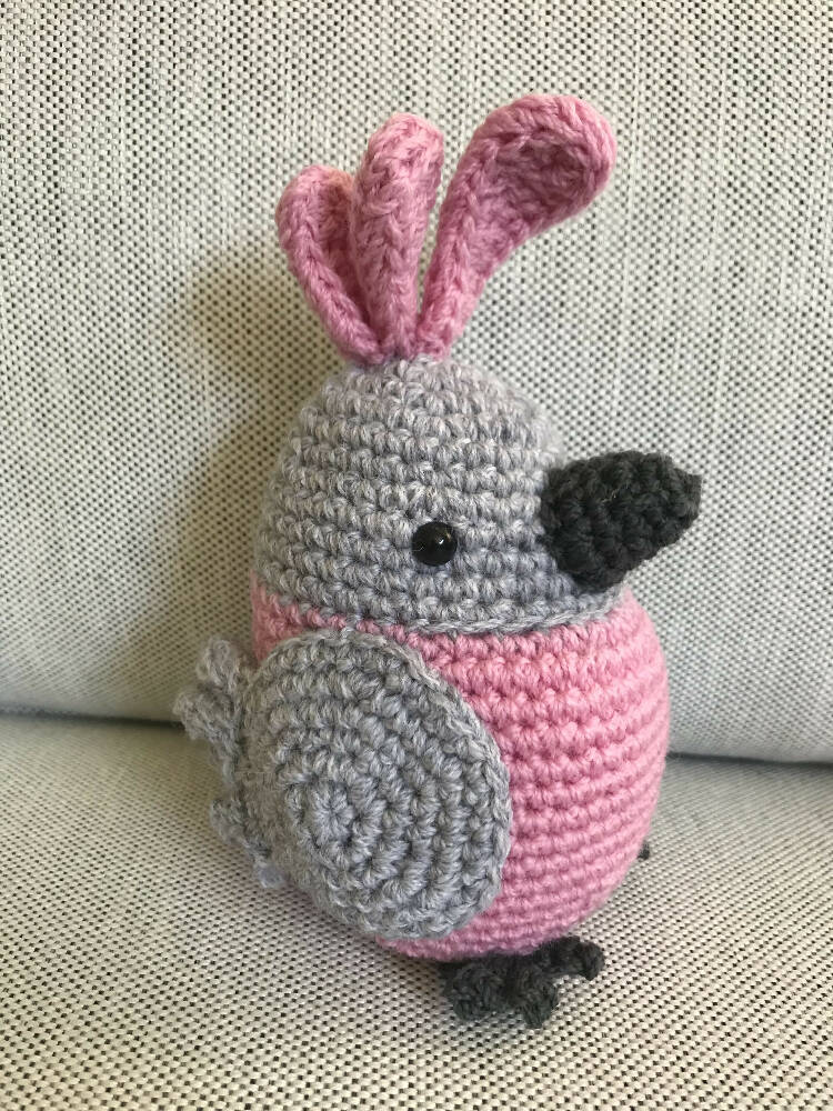 Lge Galah - crocheted toy