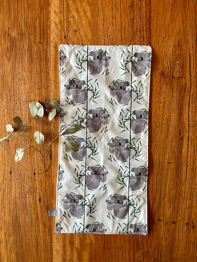 burp cloth - koalas / organic cotton hemp fleece / baby toddler