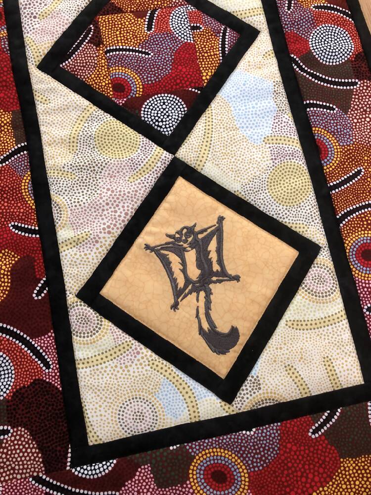 handmade Australian native quilted - SUGAR GLIDER