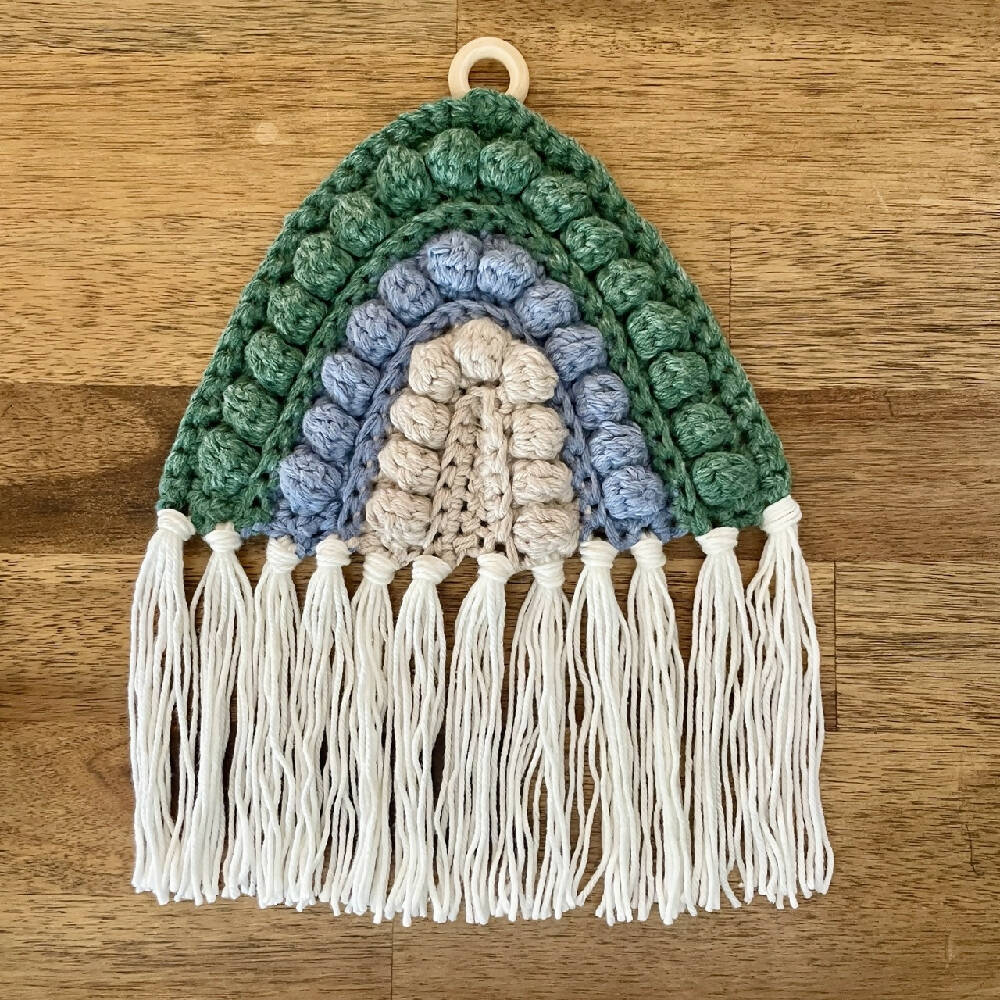 Rainbow-wall-hanging_Blues & GreensIMG_9655 Large