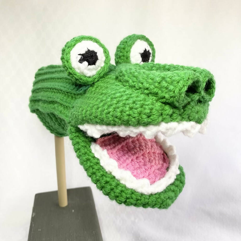 Finger Hand Puppets crochet Five Cheeky Monkeys Crocodile