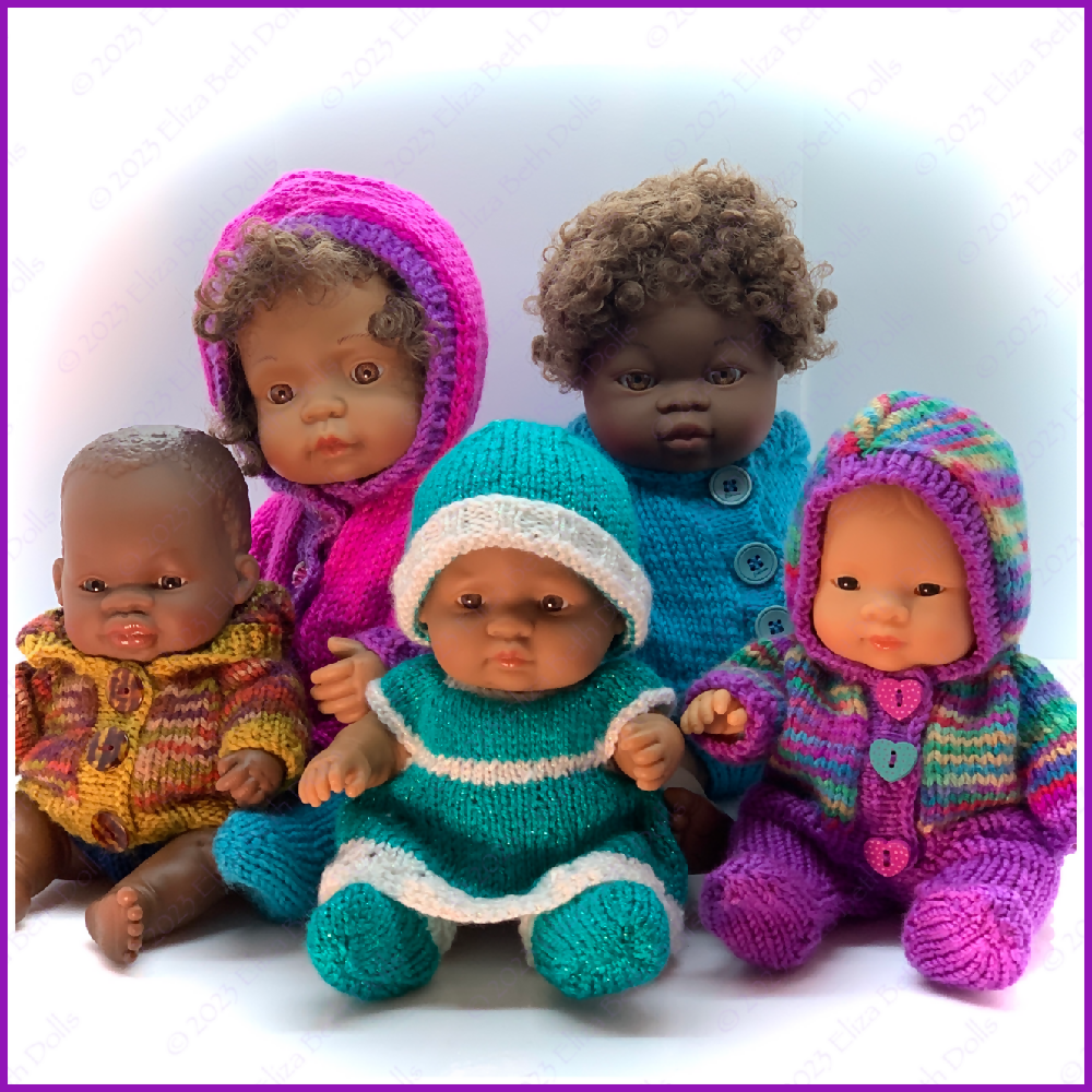PDF digital download, Miniland 32cm doll clothes, Quick Knit Leggings
