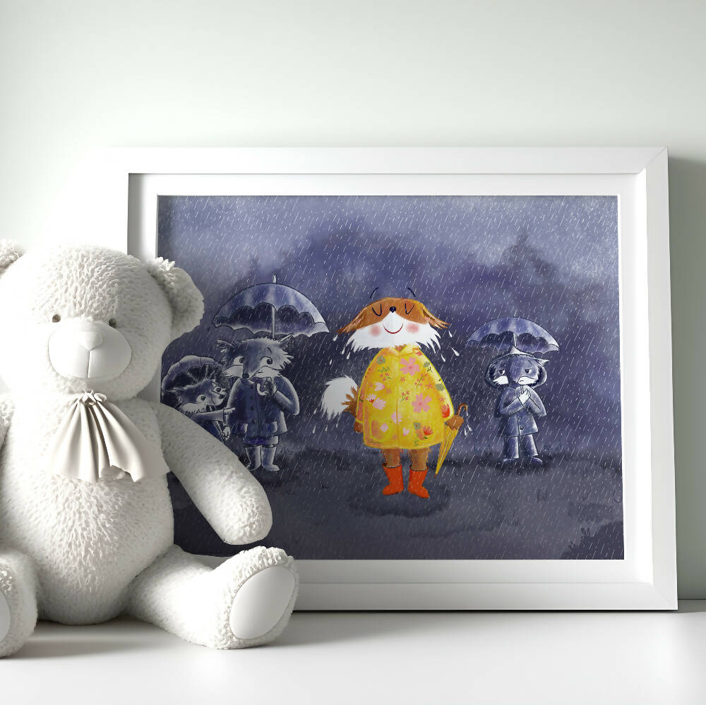 Whimsical Nursery Art Print –  Watercolour Illustration