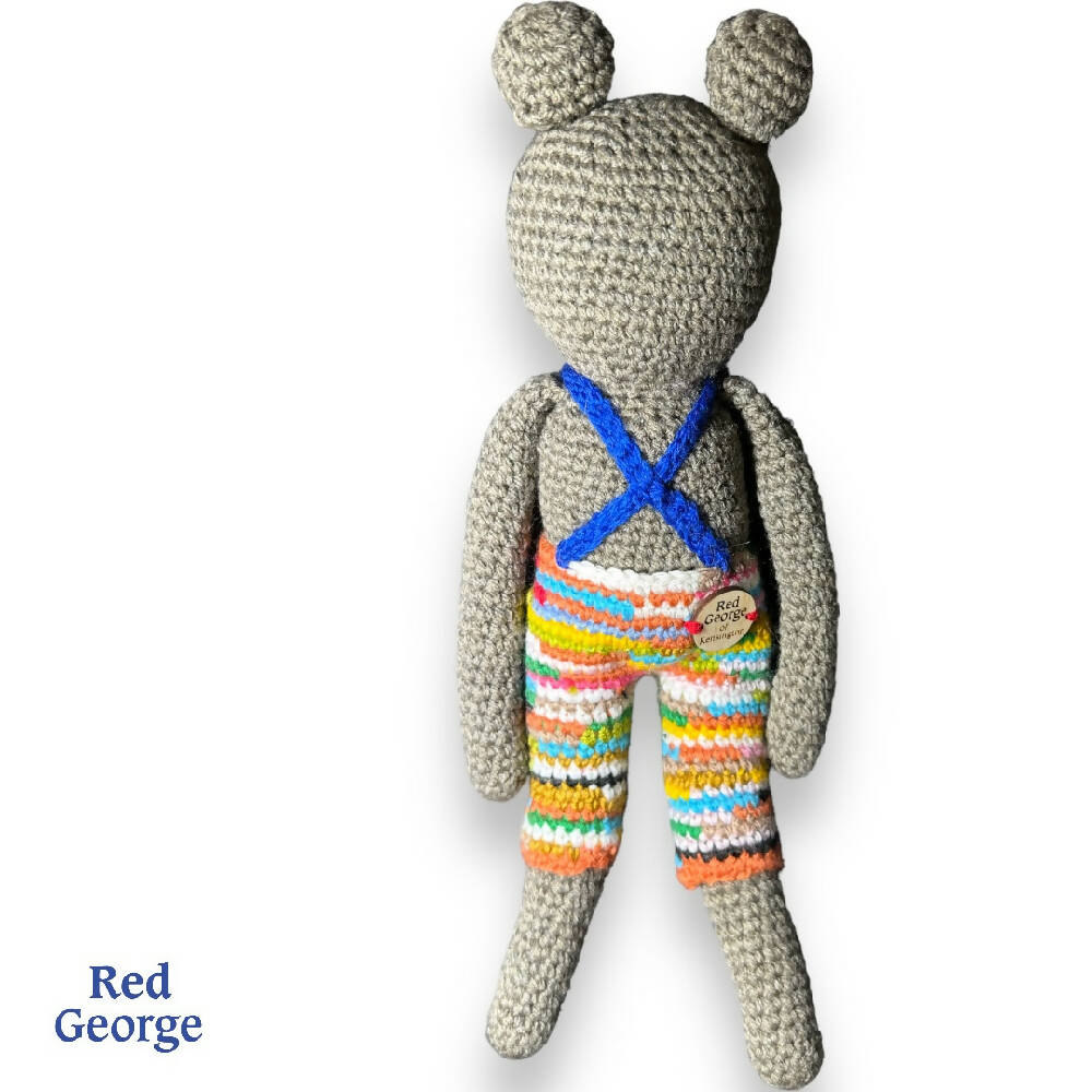 Red George of Kensington crochet bear