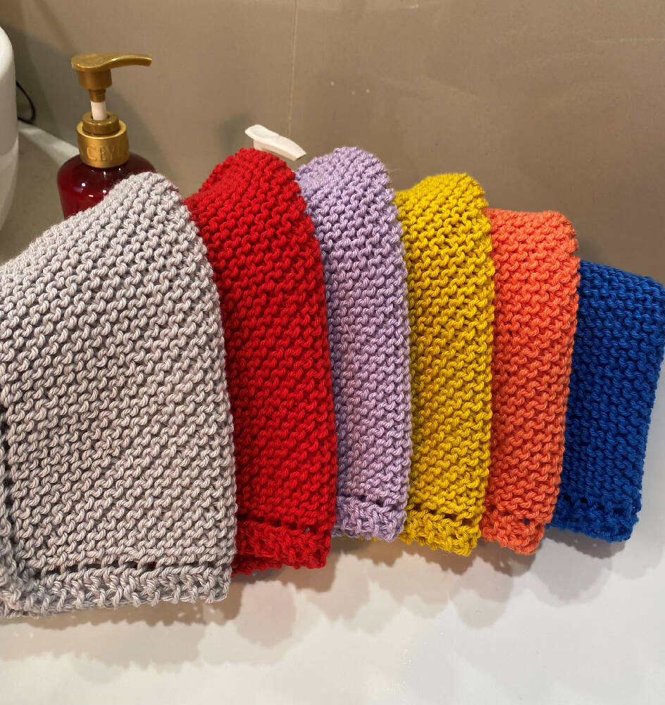 DOWNLOAD - Knitting Pattern - Face Washer, Knitting Pattern Scrubbie,
