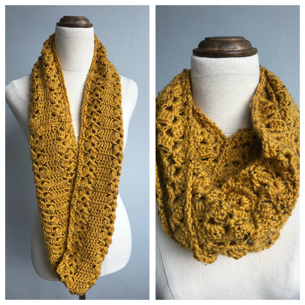 Rustic Lace Infinity Scarf