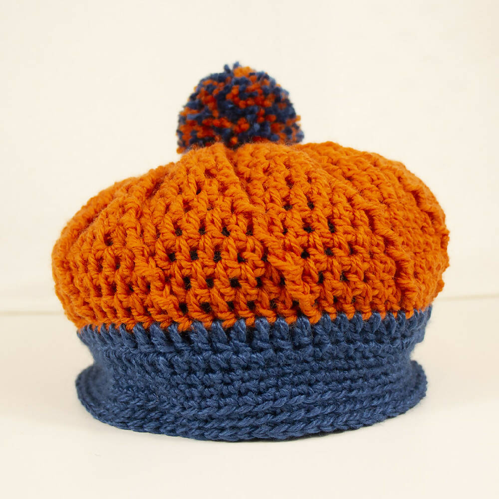 Hat, beret, or beanie style, with removable pom pom