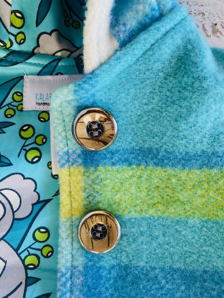 Koala Vintage Wool Blanket Upcycled Vest Size 3