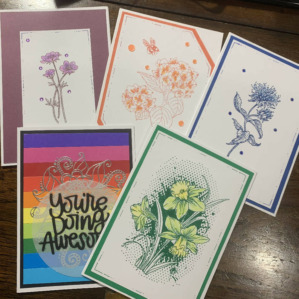 Set of 5 Greeting cards