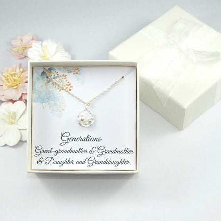 Great Grandma Necklace,Great Grandmother Necklace Gift from Grandchildren