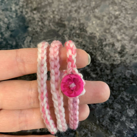 Crochet wrap bracelet