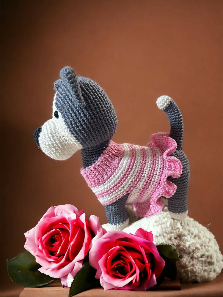 Crochet Cat or Dog in Jumper or dress