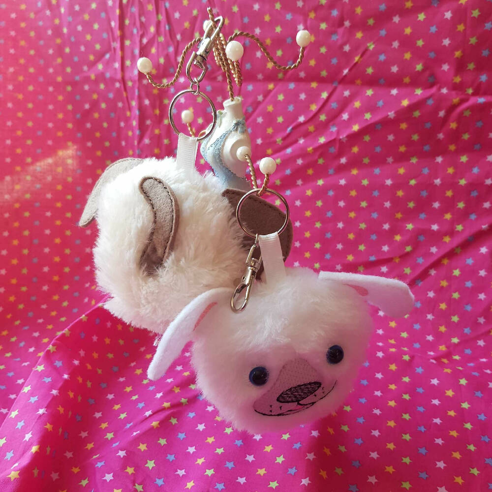 Cat Fluffy Puff Keyring