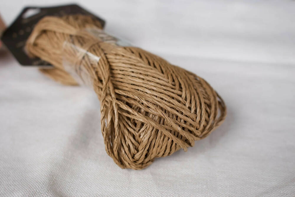 Crochet Bamboo Belt (Brass Buckle)