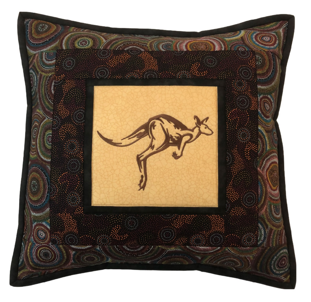 handmade Australian native quilted - KANGAROO