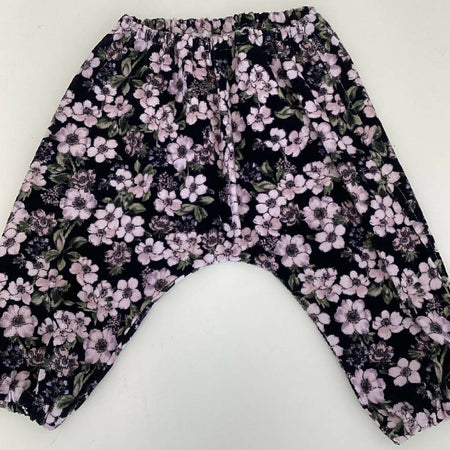 Baby Corduroy Puff Pants Pink Floral
