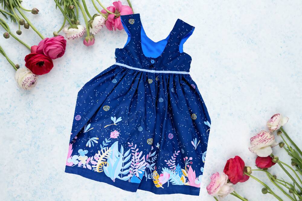 Girls Dress, Summer, Moonlit Garden