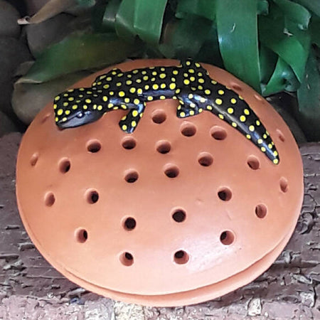 Mosquito Coil Holder Yellow Spotted Gecko