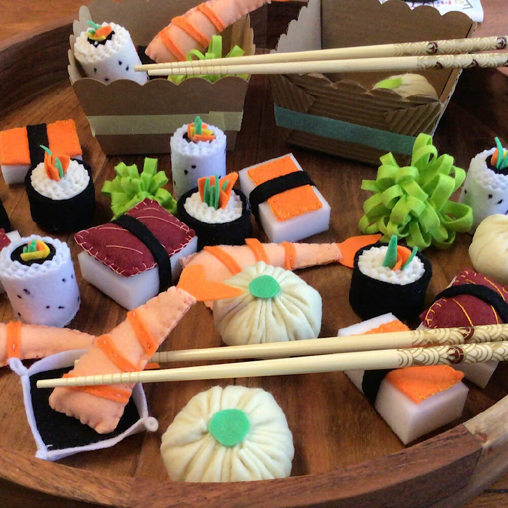 Felt Food Sushi Set