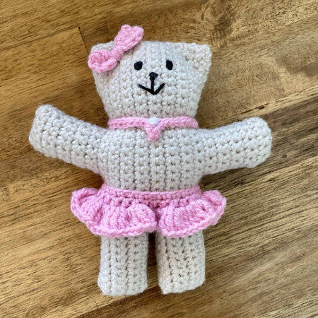 Tutu Teddy - Handmade Bear with Pink Tutu