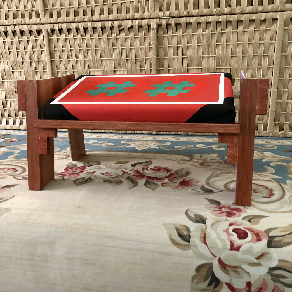 Wellness Stool 4 - Wooden Yoga Meditation Stool handmade