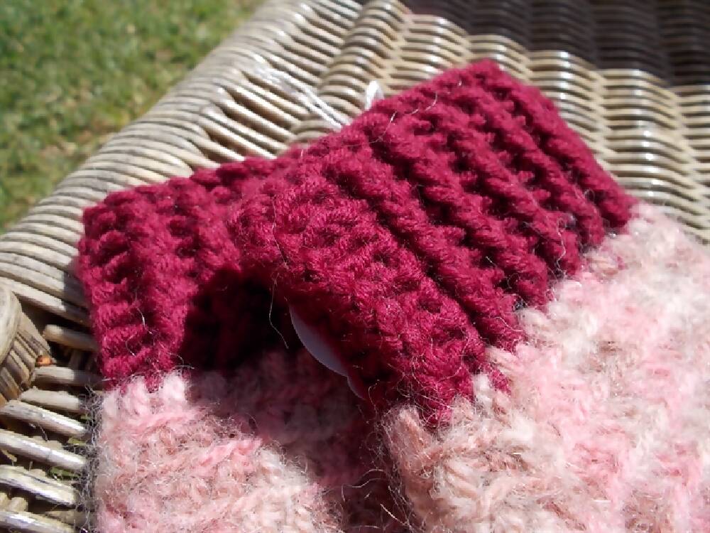 crocheted fingerless mitts. pure wool, mohair and acrylic 25% OFF!!!