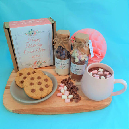 Happy BIRTHDAY Floral Cookie Mix Gift Pack | A Sweet Birthday Gift