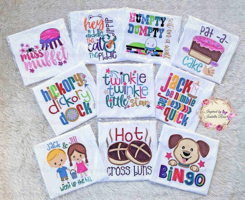 Children's appliquéd shirt, Over 40 designs, Made to order
