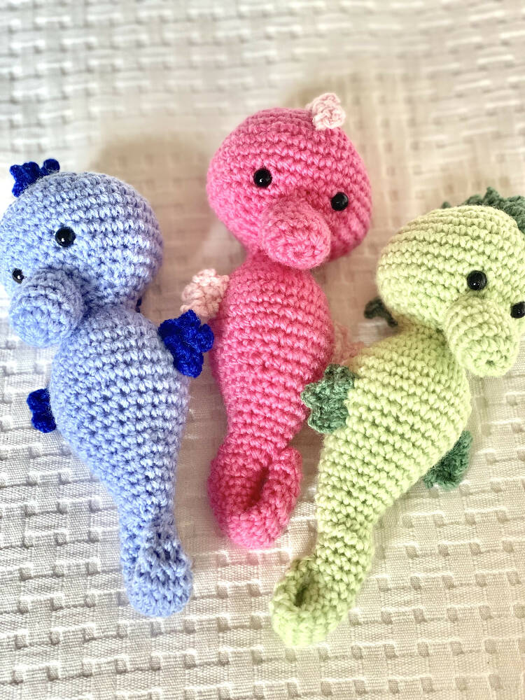 Seahorses - crocheted toy