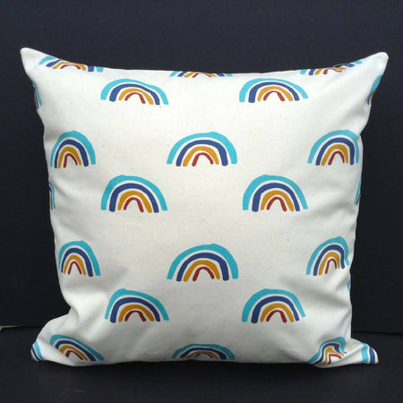 Rainbow print cushion cover-Child's bedroom-baby nursery