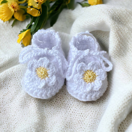 Crochet Baby Booties | Newborn Baby | Baby Shower | Photo Props |Rose Booties