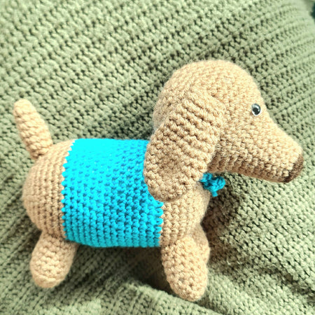 Crocheted Dog - Dachshund