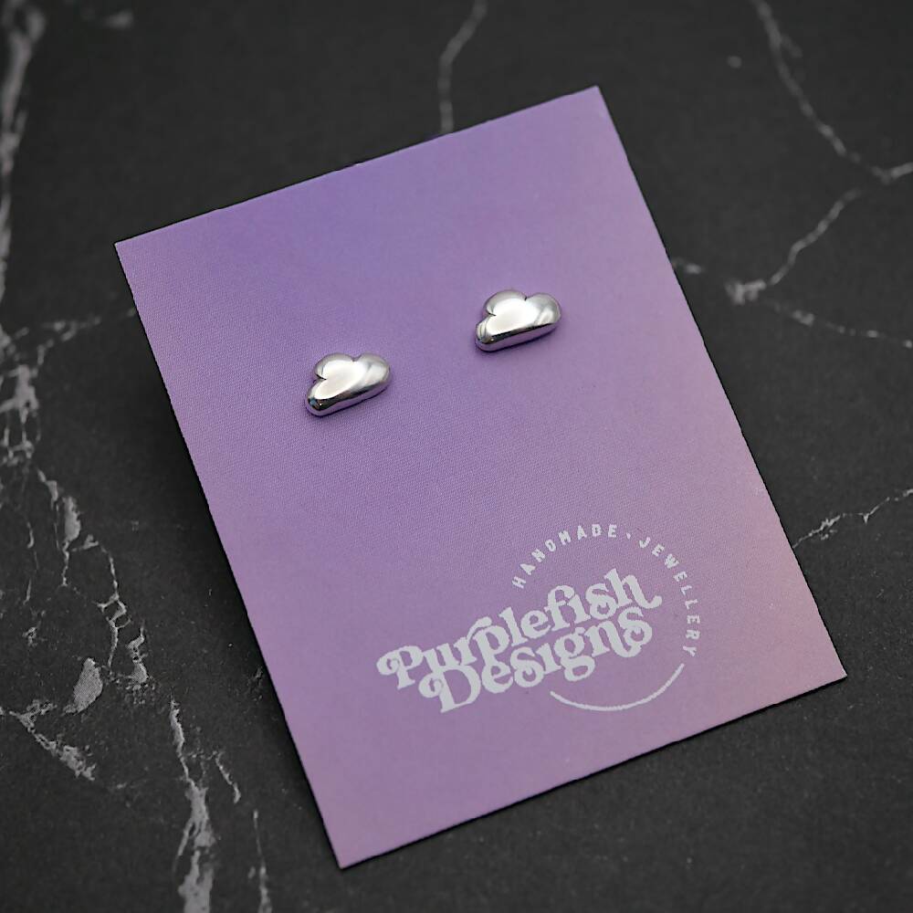 cloud studs purple card sml