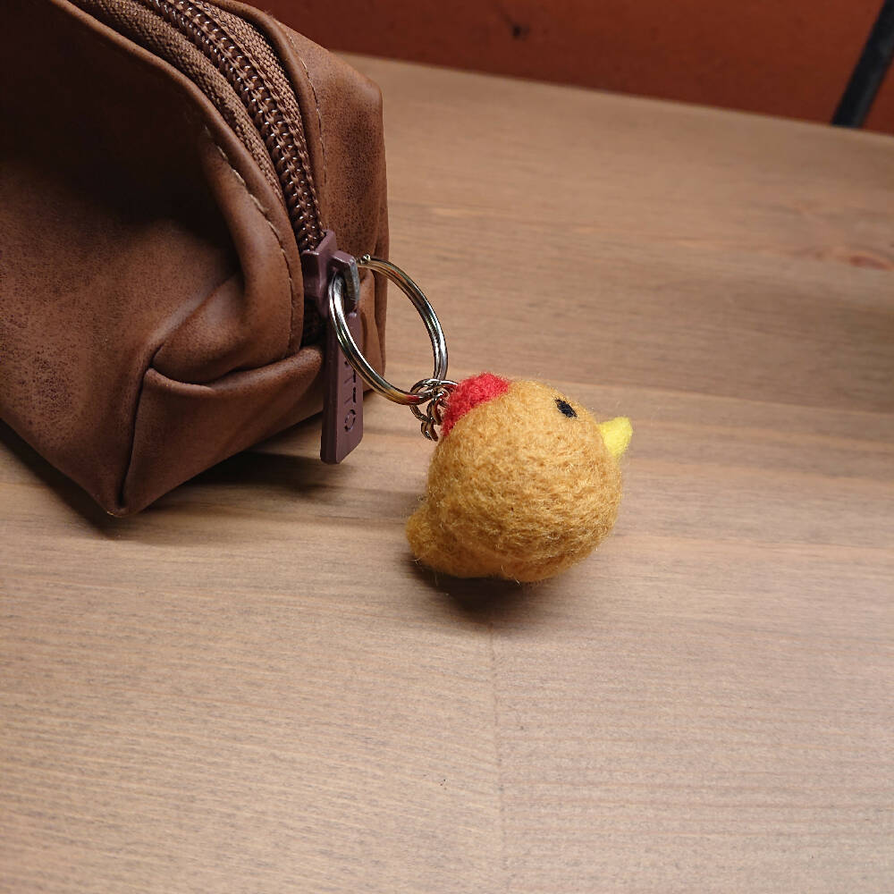 Needle Felted Keychain - Chicken - 3 colours available