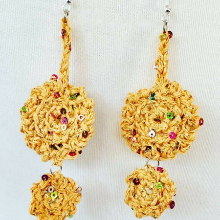 Handmade crochet earrings