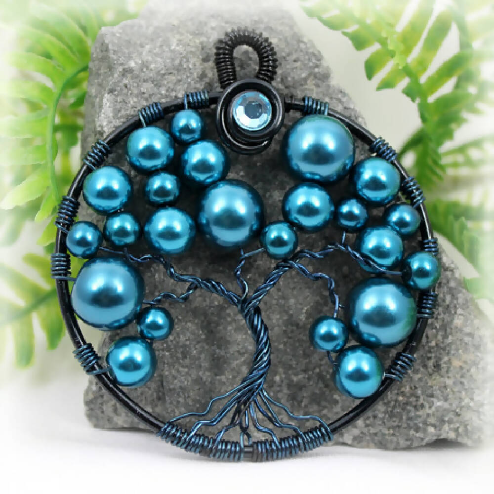 Tree of Life Teal Bubble Tree