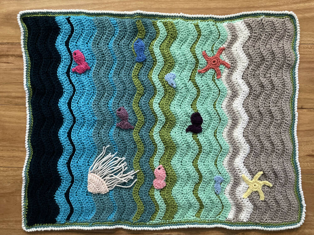By The Seaside Baby Blanket