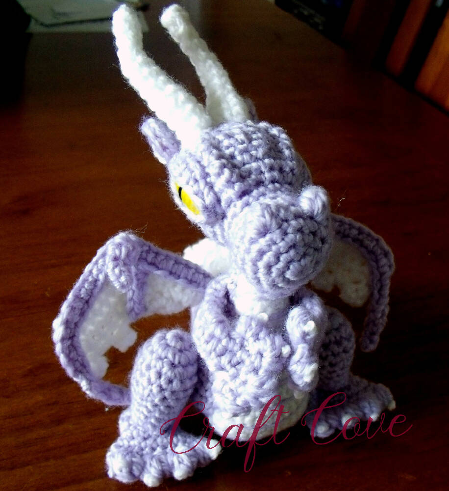 Amigurumi Toy Crochet Detailed Dragon