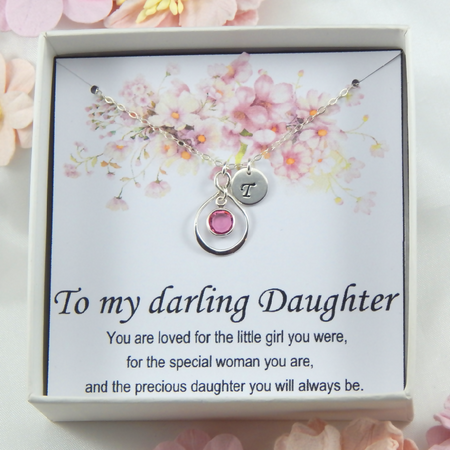 Personalized Daughter Necklace Mother to Daughter Father to Daughter