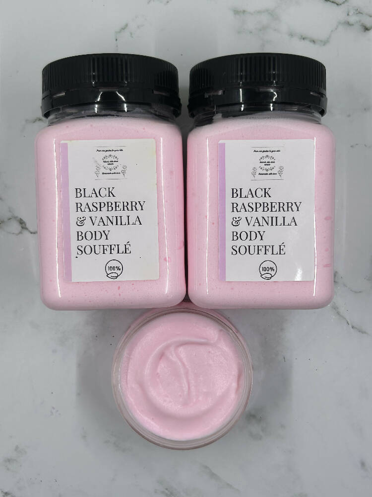 Black raspberry and vanilla body soufflé