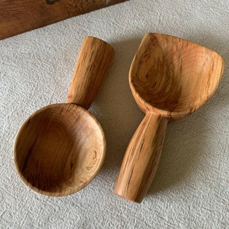Hand Carved Wooden Scoop