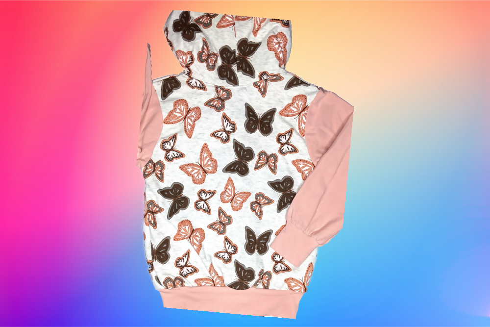 Zip Hoodie Back Butterflies_InPixio_InPixio_N_InPixio_RX