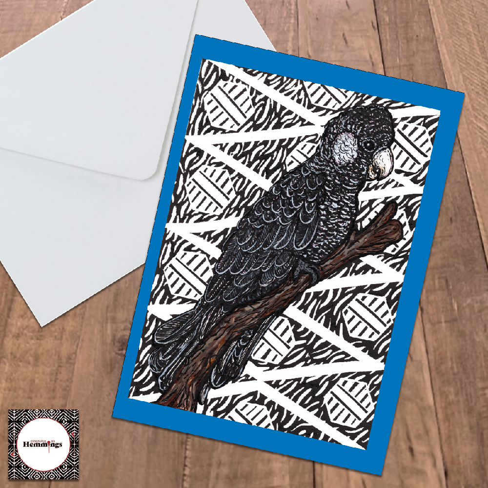 Carnaby's Cockatoo Greeting Card + Envelope