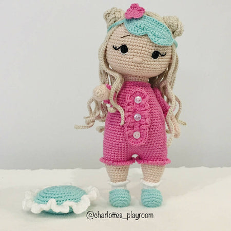 Rosie Crochet Pink Pyjama Doll